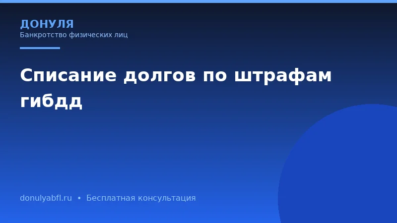 Штрафы ГИБДД не платить? Законный способ списания долгов